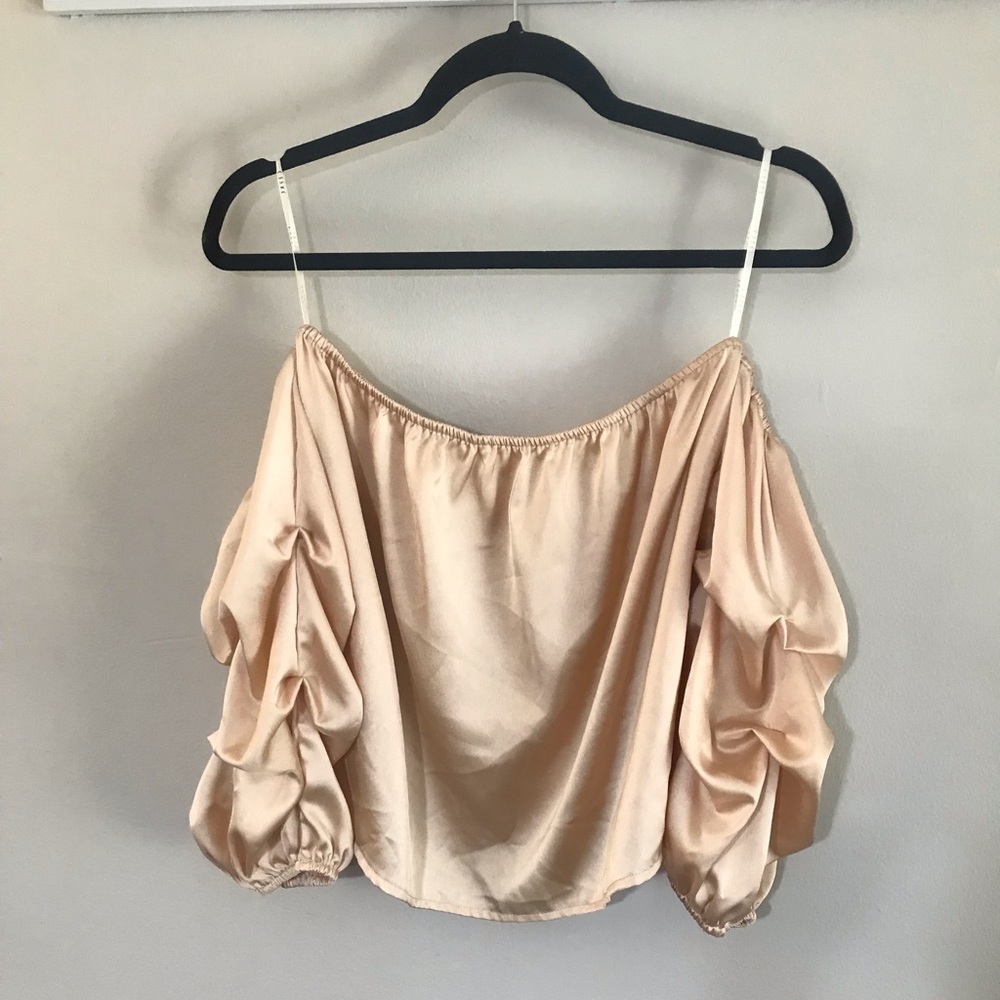 Off the shoulder crop top